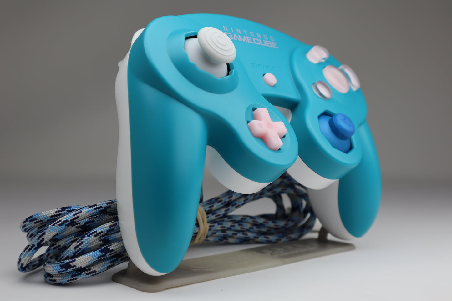 C11 Emerald Blue Pink Buttons w/ White Back -    2.0.5 Phob w/ D12-N42 Magnets & PFL Mounts