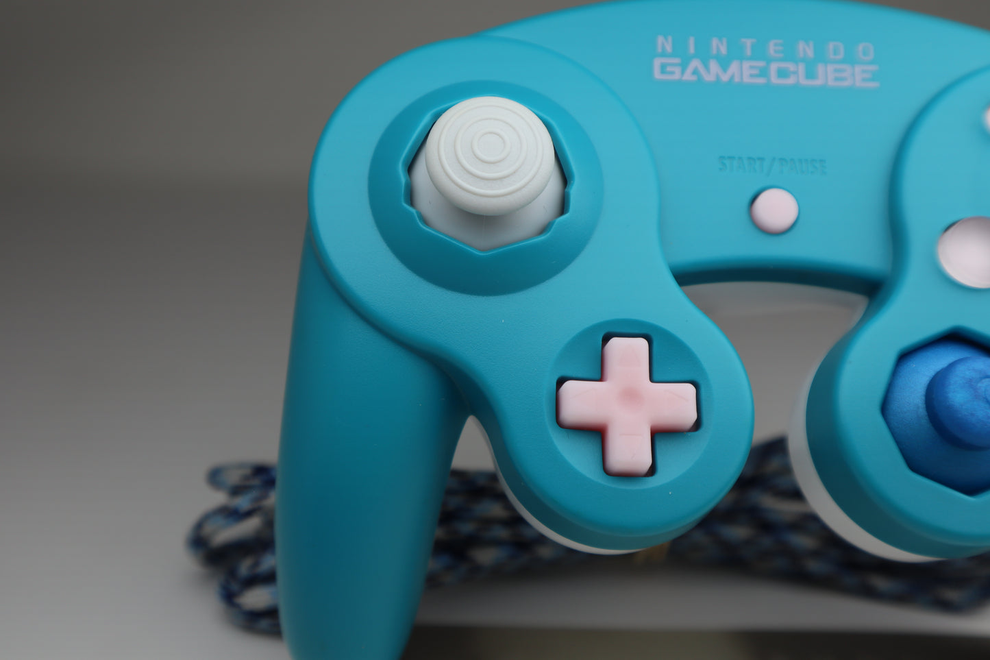 C11 Emerald Blue Pink Buttons w/ White Back -    2.0.5 Phob w/ D12-N42 Magnets & PFL Mounts